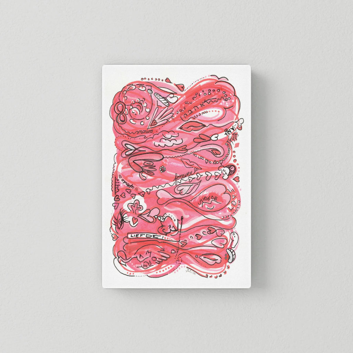 Canvas Print: Waves of Love (Colour Frames)