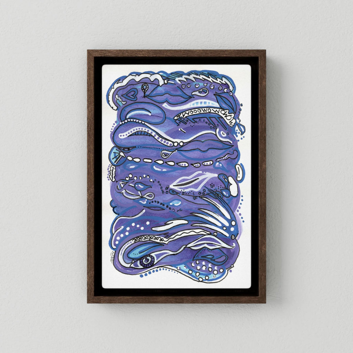 Canvas Print: Waves of Lust (Colour Frames)