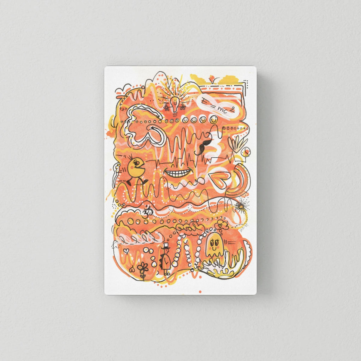 Canvas Print: Waves of Energy (Colour Frames)