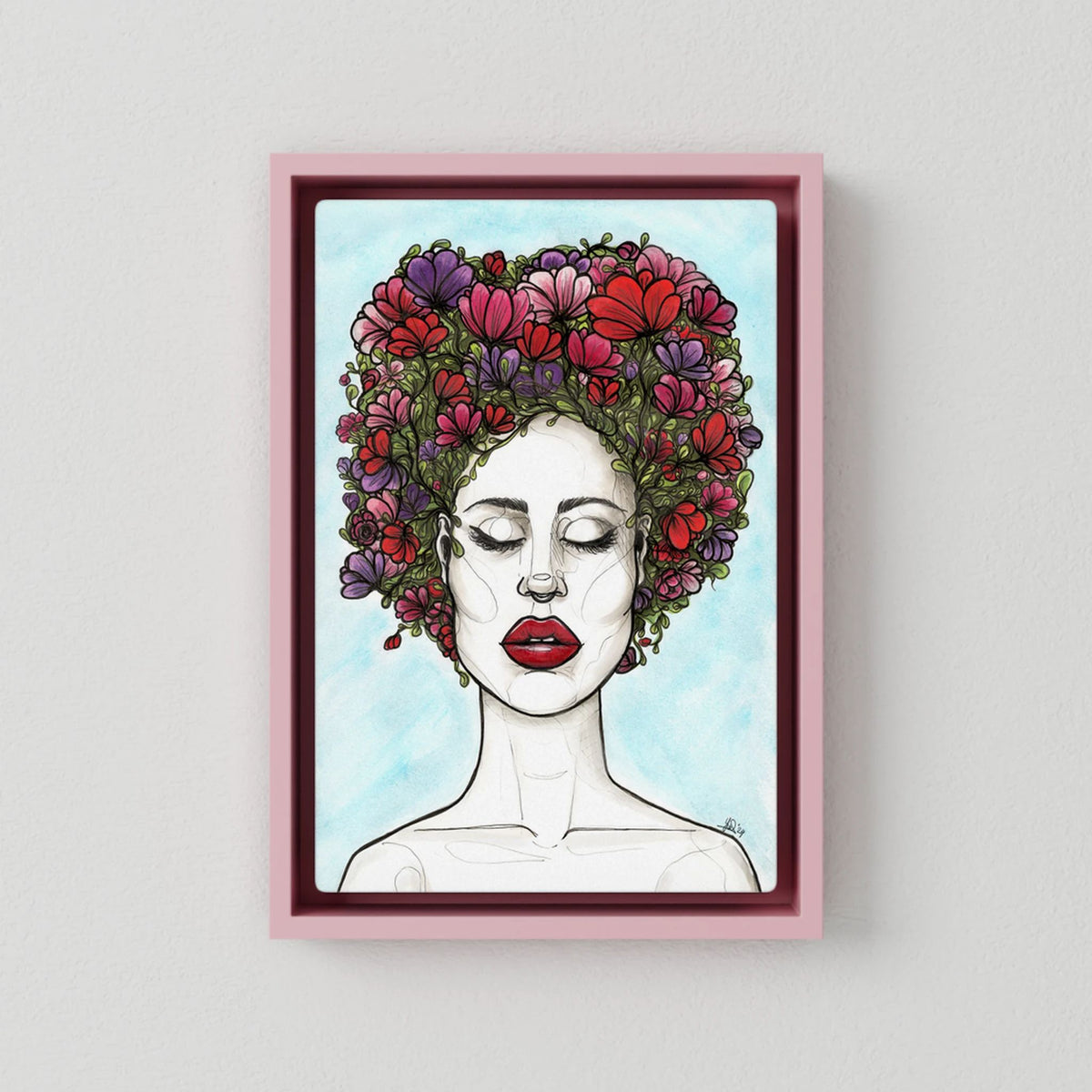 Canvas Print: The Rebirth of Eve (Colour Frames)