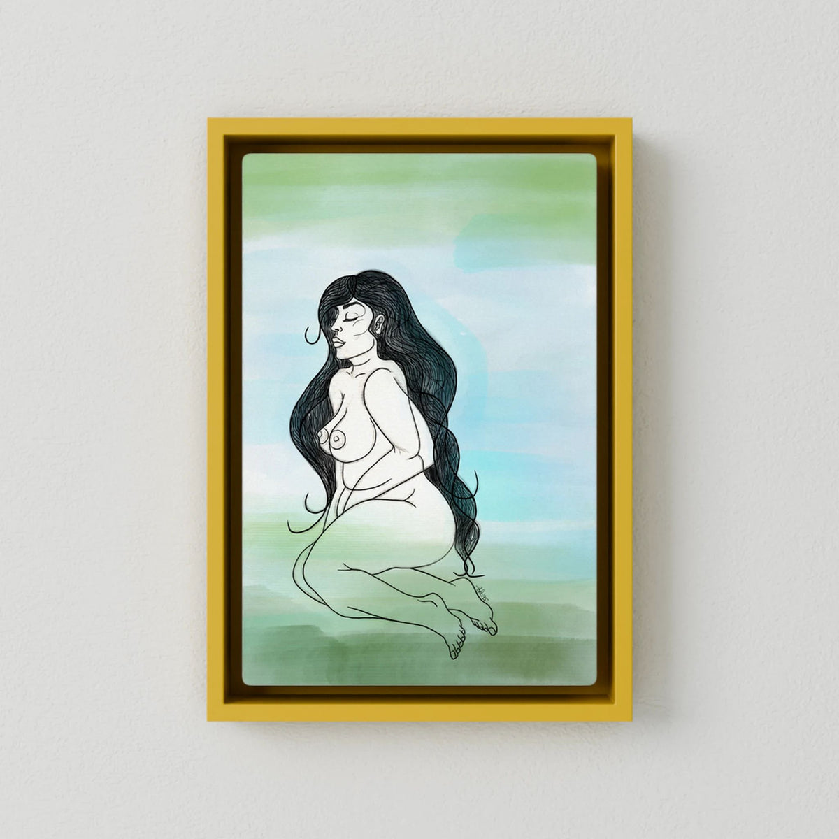 Canvas Print: She Curves (Colour Frames)