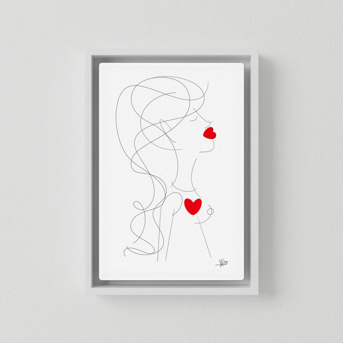 Canvas Print: Peace of Her (Colour Frames)
