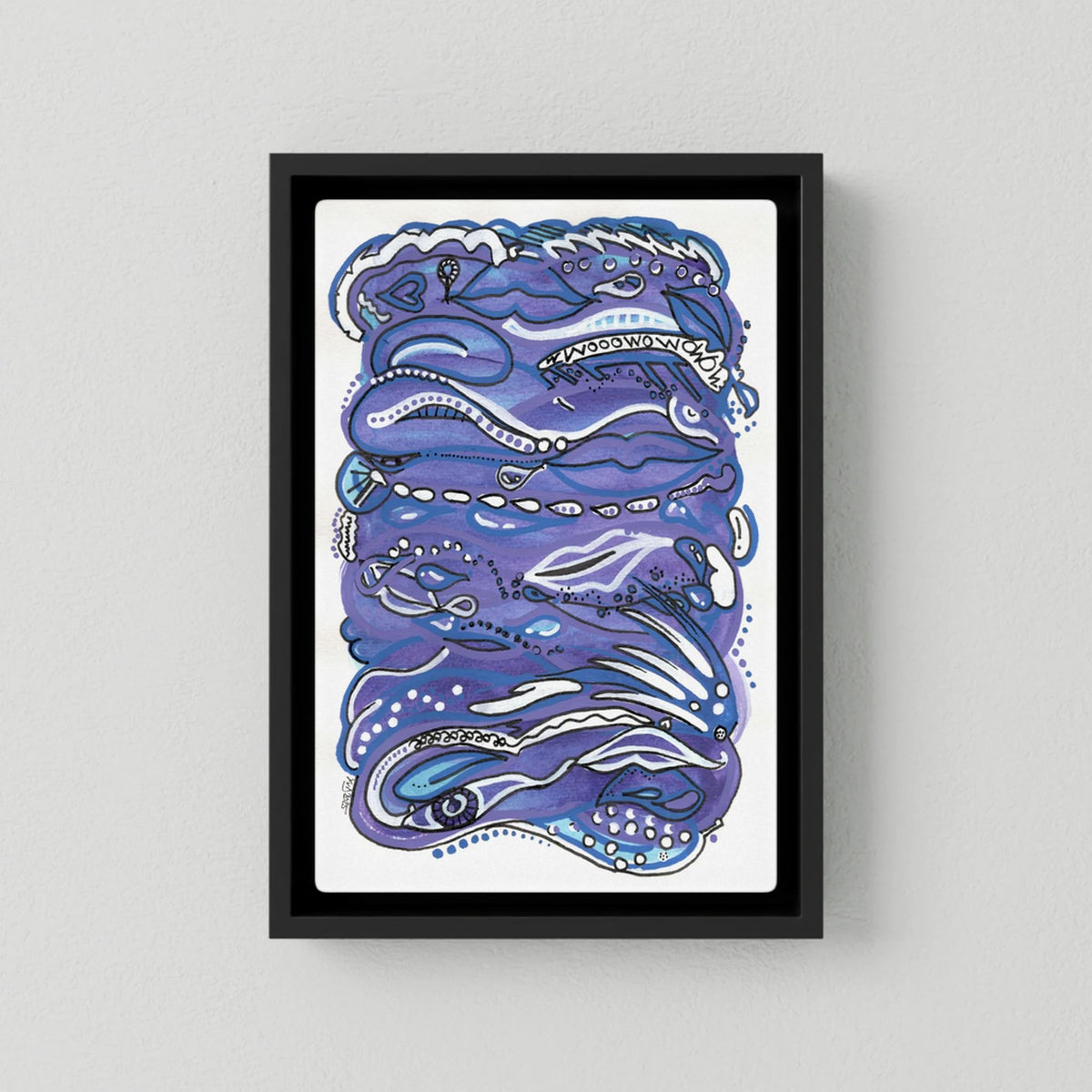 Canvas Print: Waves of Lust (Colour Frames)