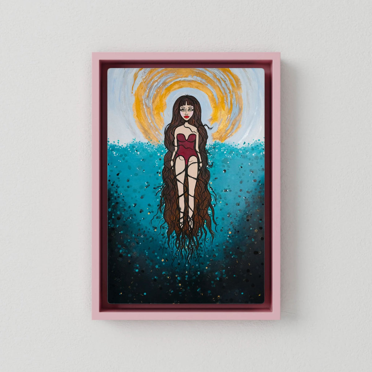Canvas Print: The Epiphany of Yemanya (Colour Frames)
