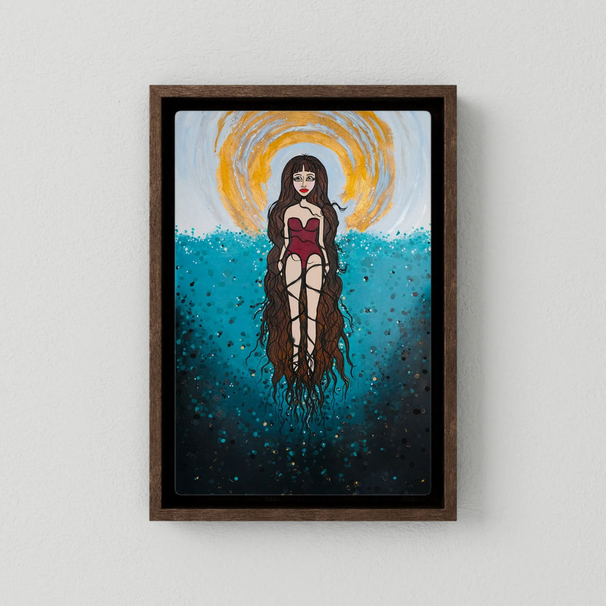 Canvas Print: The Epiphany of Yemanya (Colour Frames)