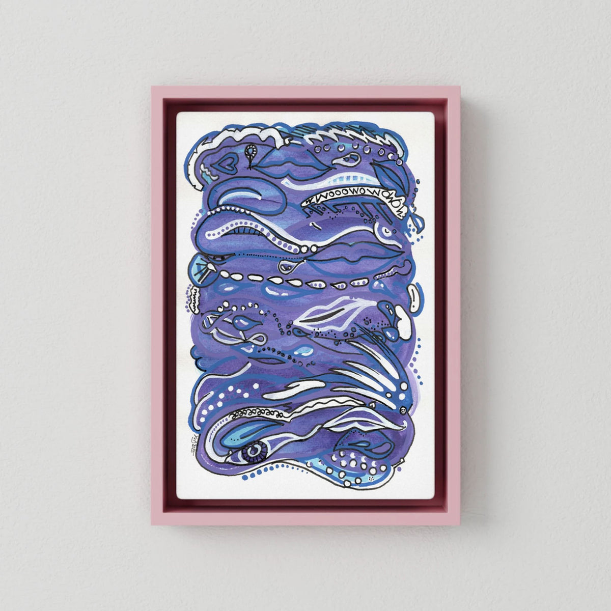 Canvas Print: Waves of Lust (Colour Frames)