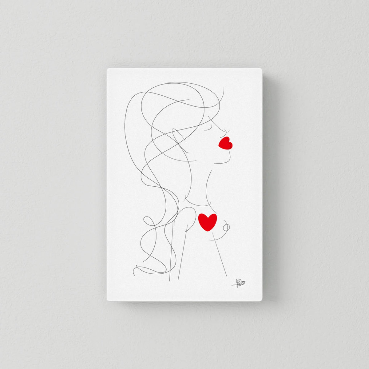 Canvas Print: Peace of Her (Colour Frames)