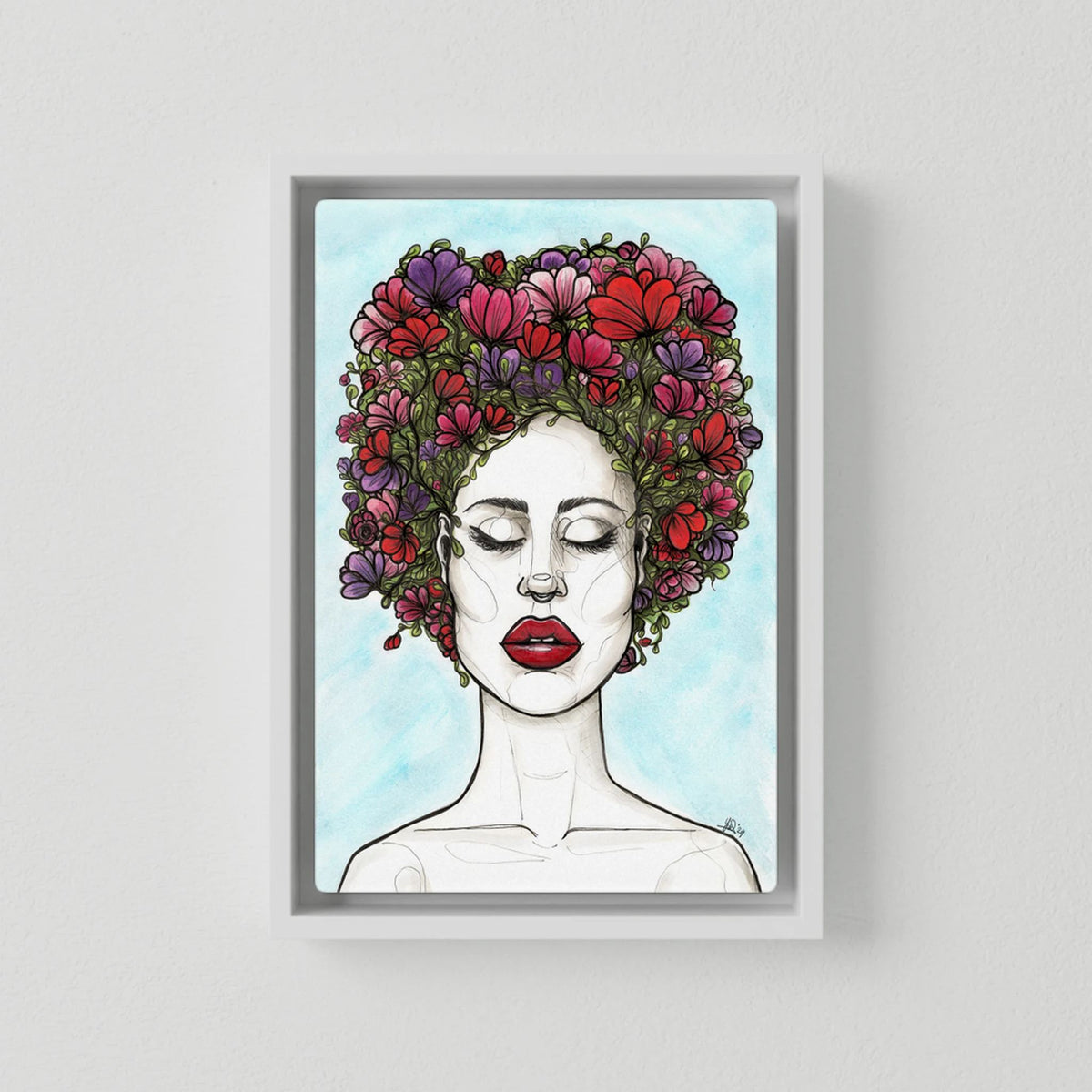 Canvas Print: The Rebirth of Eve (Colour Frames)