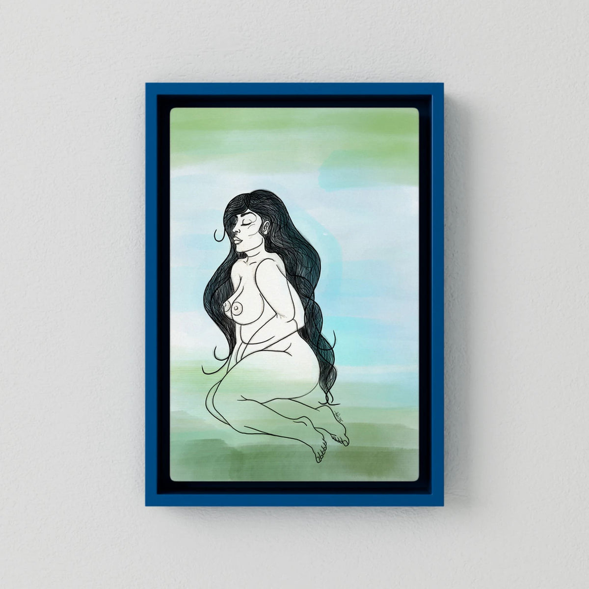 Canvas Print: She Curves (Colour Frames)