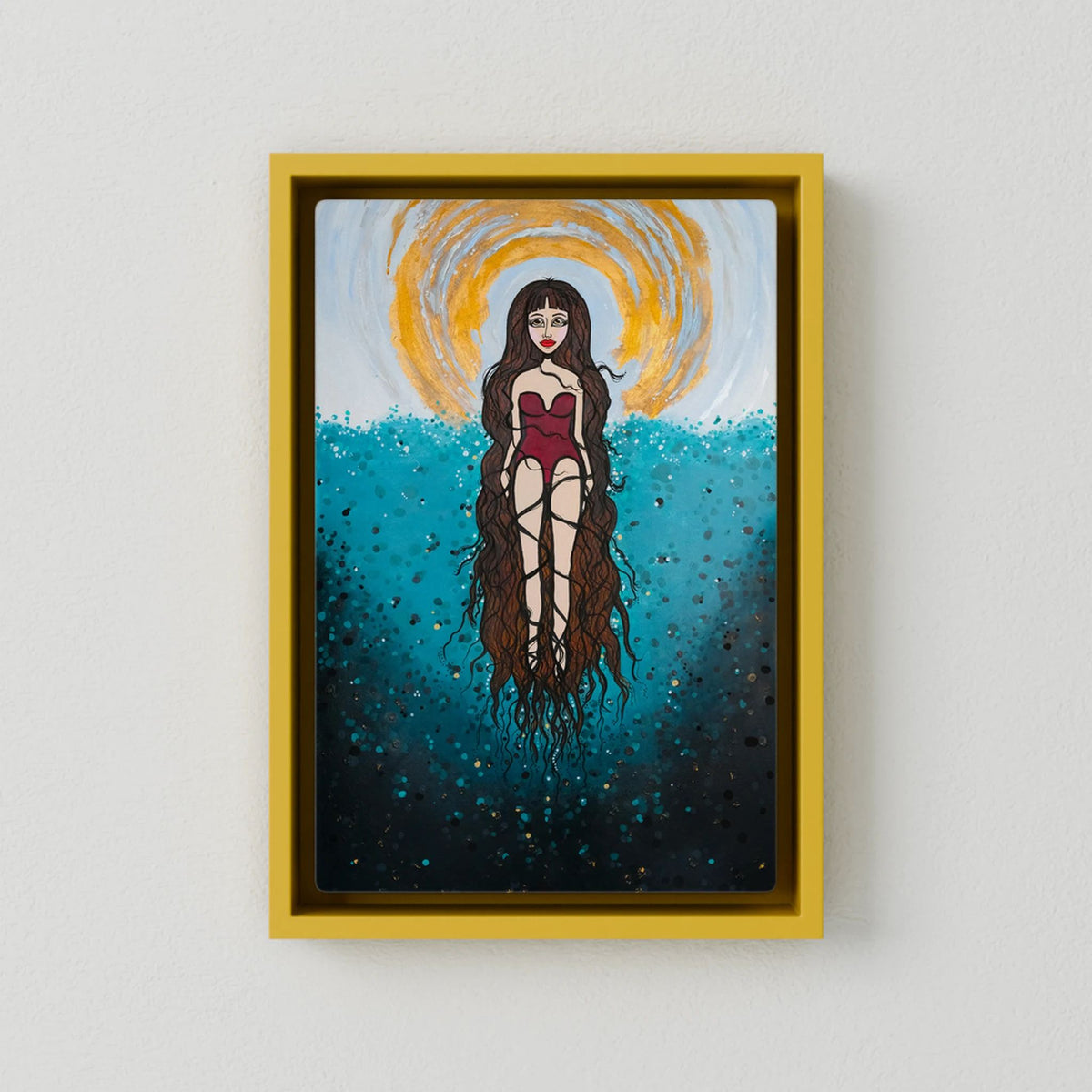 Canvas Print: The Epiphany of Yemanya (Colour Frames)