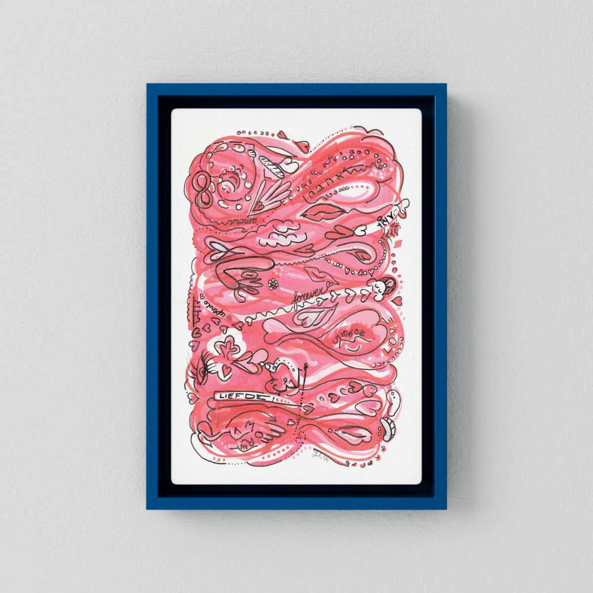 Canvas Print: Waves of Love (Colour Frames)
