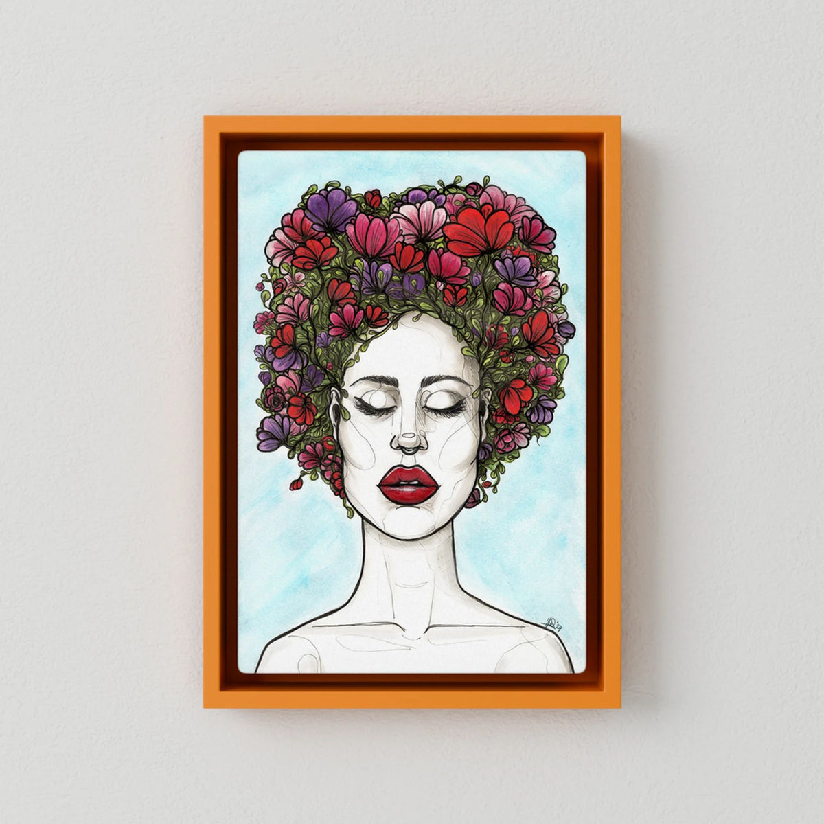 Canvas Print: The Rebirth of Eve (Colour Frames)
