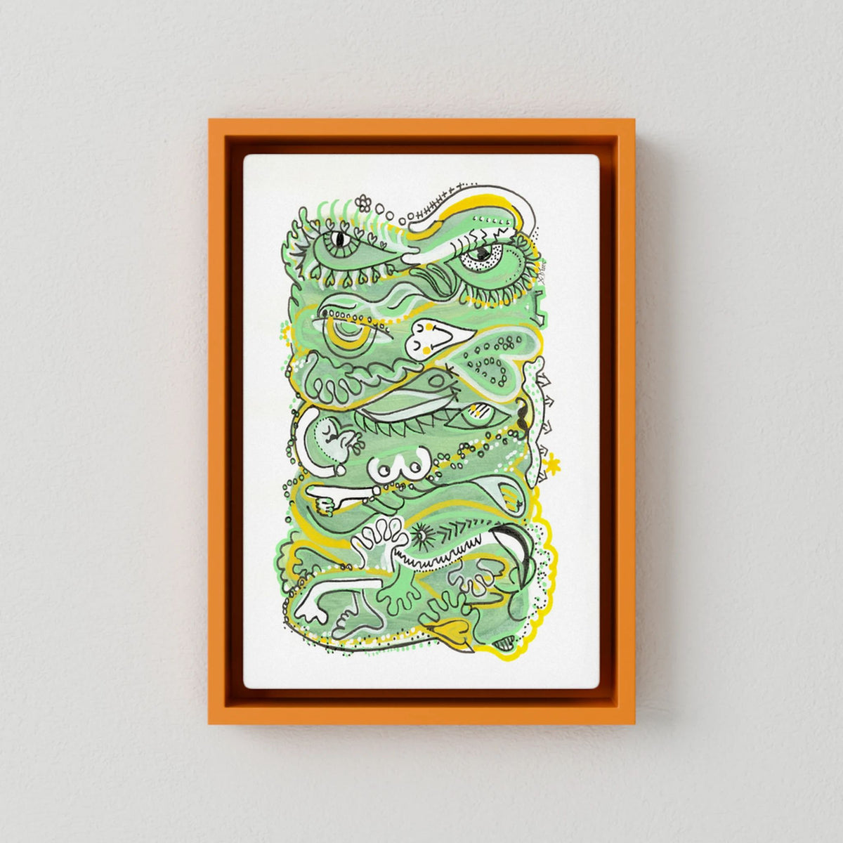 Canvas Print: Waves of Humanity (Colour Frames)