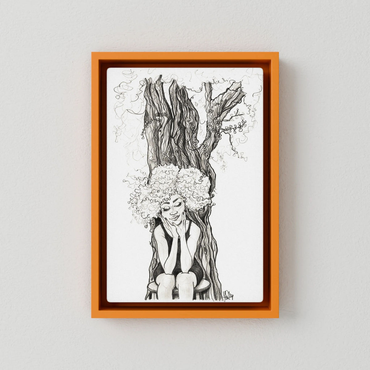 Canvas Print: Bijoux - Mother Earth (Colour Frames)