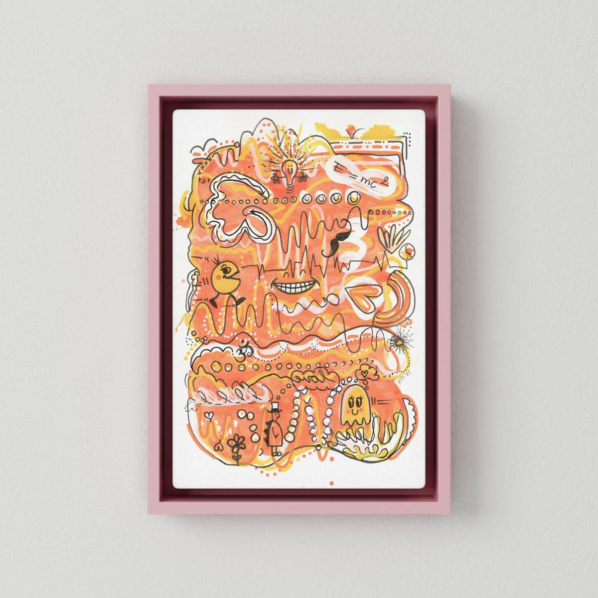Canvas Print: Waves of Energy (Colour Frames)