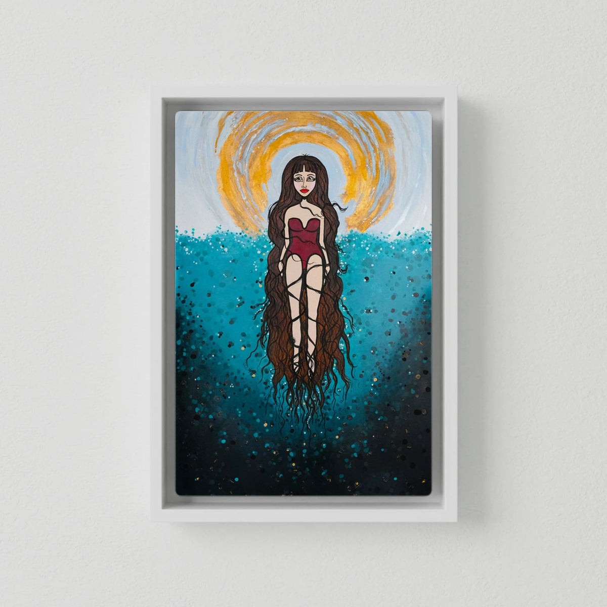 Canvas Print: The Epiphany of Yemanya (Colour Frames)