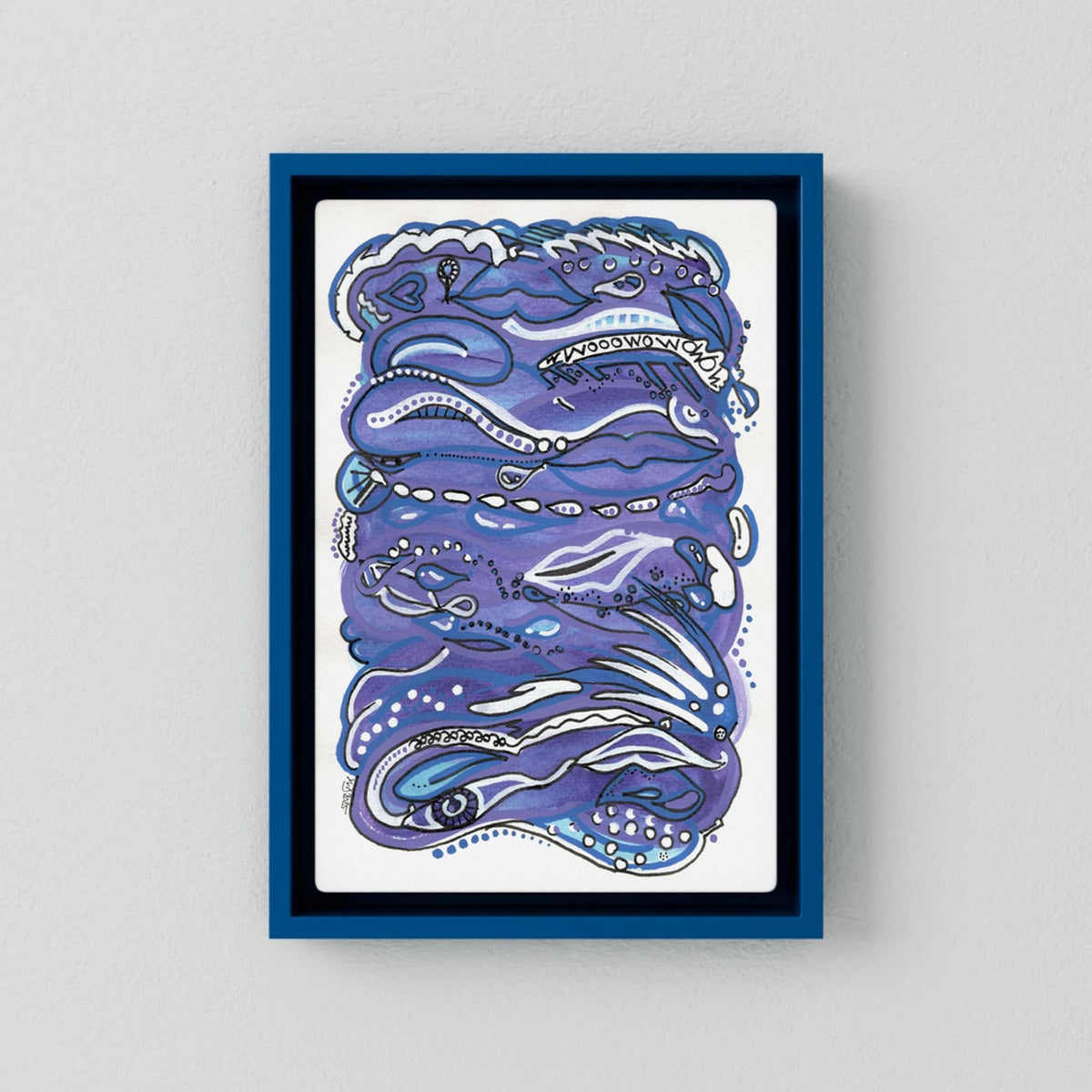 Canvas Print: Waves of Lust (Colour Frames)