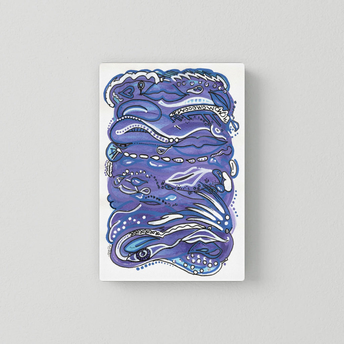 Canvas Print: Waves of Lust (Colour Frames)