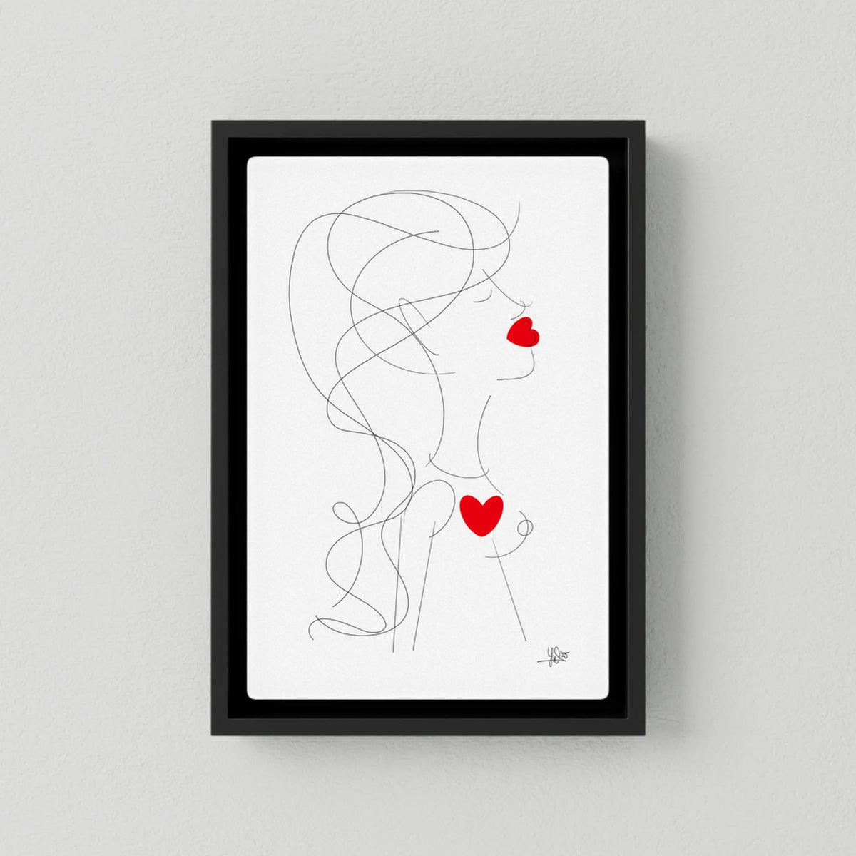 Canvas Print: Peace of Her (Colour Frames)