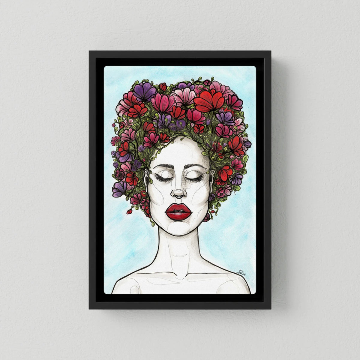 Canvas Print: The Rebirth of Eve (Colour Frames)
