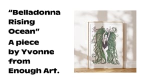 Art Print: Belladonna Rising Ocean